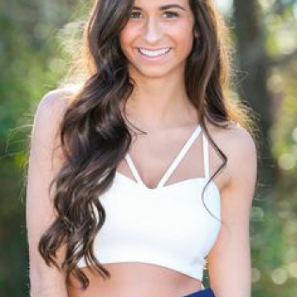 Strappy Off-white Bra-Top.